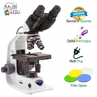 Microscop binocular cu control automat al iluminarii si zoom de 600x » Optika B-157ALC