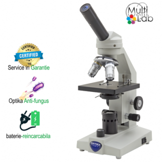 Microscop didactic monocular cu marire de 400x » Optika M-100FLed