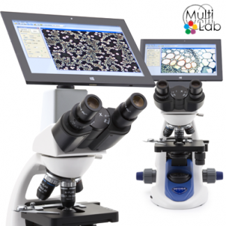 Microscop digital binocular cu tableta si camera, marire de 1000x » Optika B-190TBPL