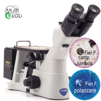 Microscop trinocular metalografic inversat » Optika IM-3MET