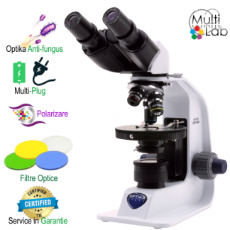 Microscop polarizant binocular cu marire de 400x » Optika B-150P-BRPL